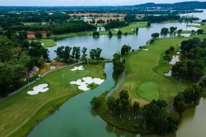 Aerial shot of Dai Lai Star Golf Club for vietnam luxury golf tours